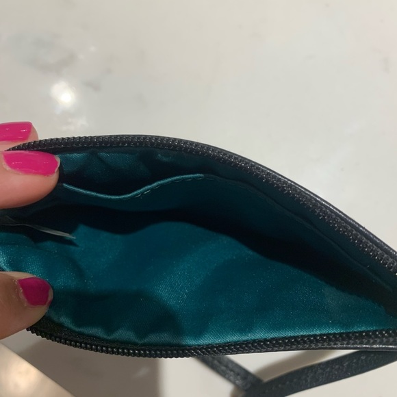 Black leather coach wristlet - Picture 4 of 4